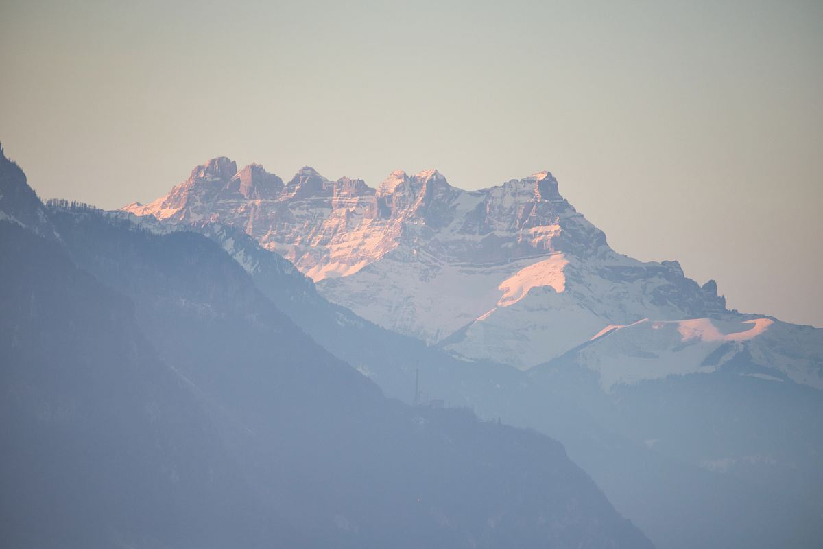 aerial photography of mountain